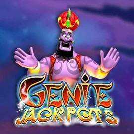 Genie Jackpots logo by Blueprint Gaming Paradise Play Casino