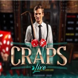 Live Craps online game logo by Evolution on paradise-plays.nl