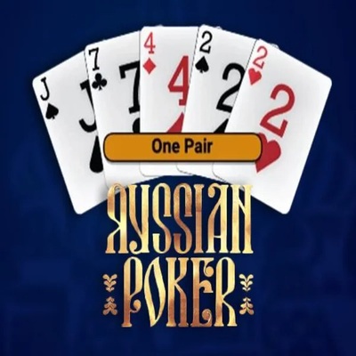 Russian Poker game by OneTouch Games – logo hosted on Paradise Play Casino