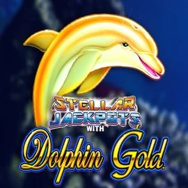 Dolphin Gold with Stellar Jackpots slot icon by Lightning Box Game, available at Paradise Play Casino